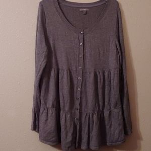Gray cardigan